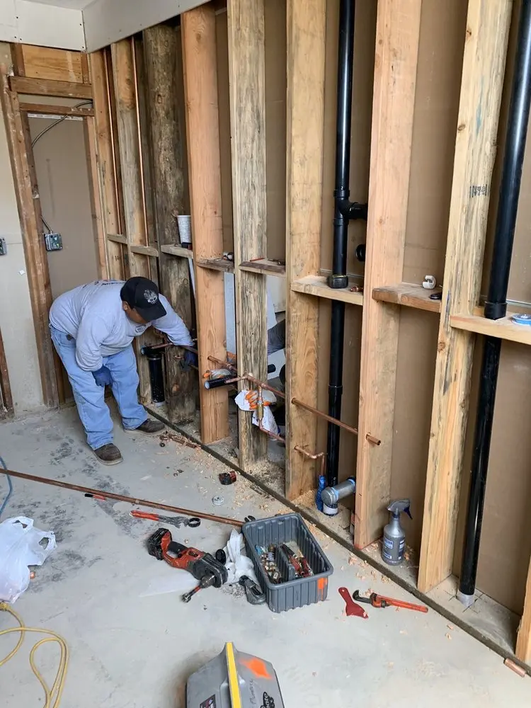 Commercial rough-in plumbing for Gas Line Repair in Linwood